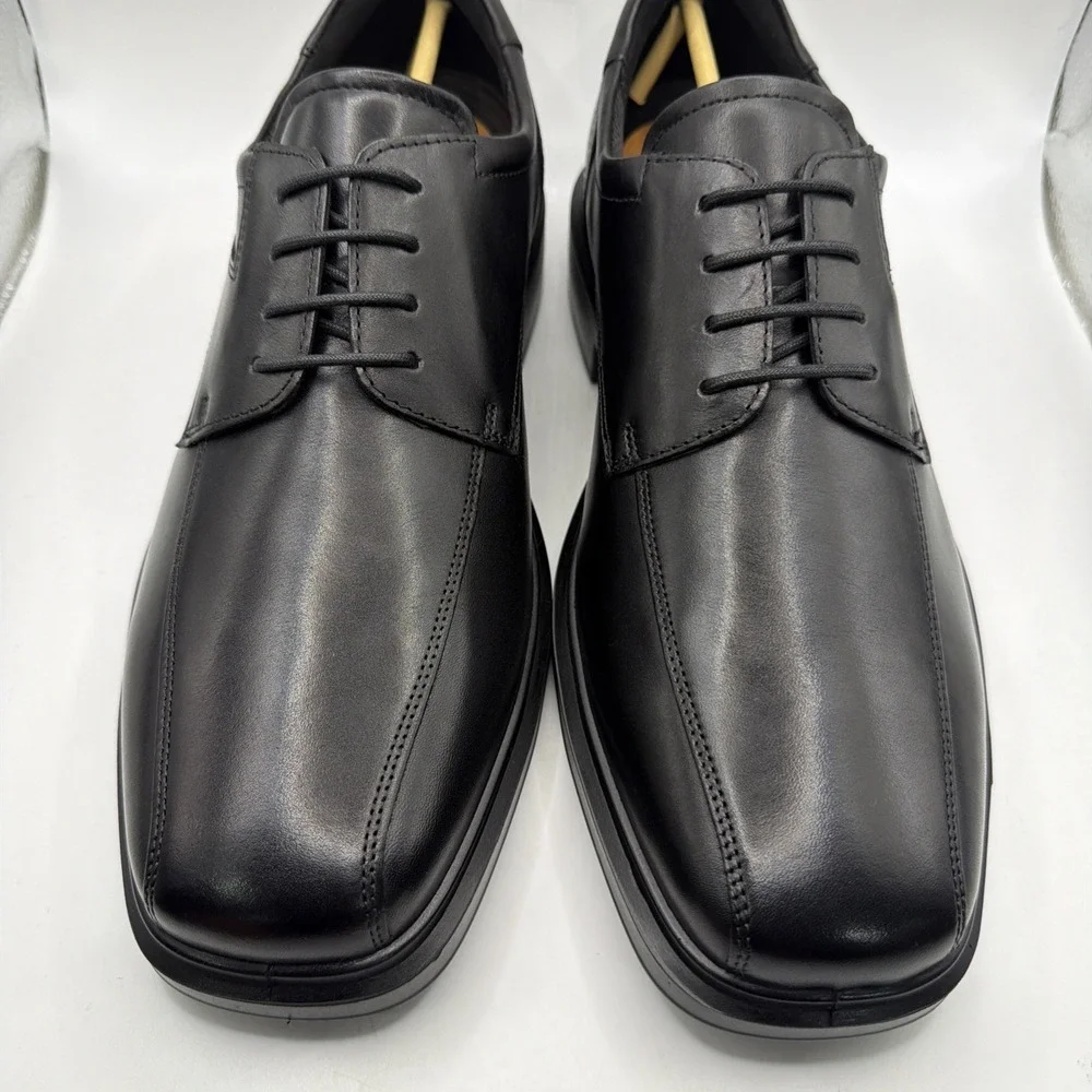 ECCO 500174 01001 Helsinki 2 Men's Black Oxford Shoes. EU 44, US 10-10.5